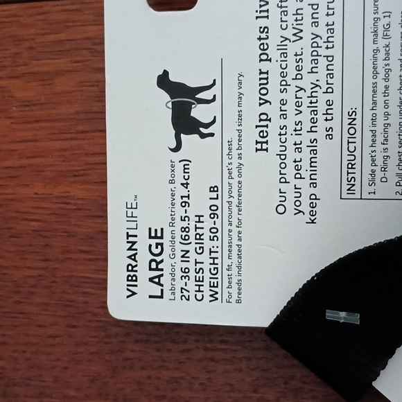 New VibrantLife Pet Harness b570 - Picture 3 of 3